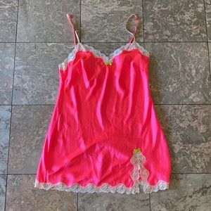 Hot pink Victoria’s Secret slip size large